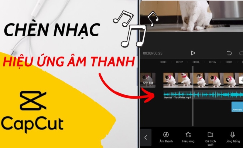chen nhac vao capcut