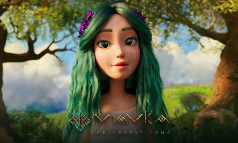 Poster phim hoat hinh Whispers of the Ancient Forest tren