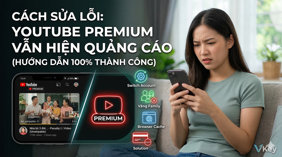 Cach Sua Loi YouTube Premium Van Hien Quang Cao